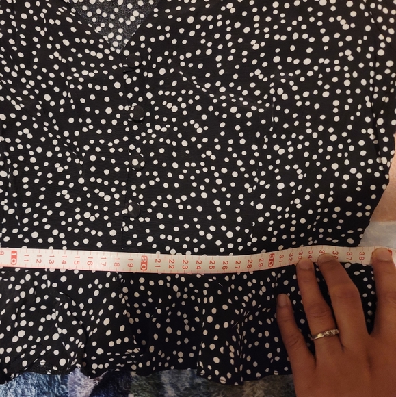 River Island Polkadot Longsleeves Blouse - Picture 13 of 14